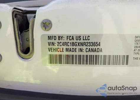 2022 Chrysler Pacifica Touring L from USA, damaged, VIN 2C4RC1BGXNR233654